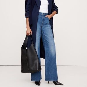 NWT Banana Republic The Icon Classic Wide-Leg Jean 100% cotton